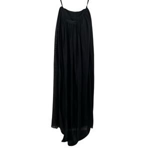 Jenni Kayne Floor Length Organza Ball Gown Dress Women's Small Black Strapless